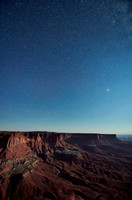 night sky over Canyonlands National Park, Island in the Sky