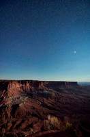 night sky over Canyonlands National Park, Island in the Sky
