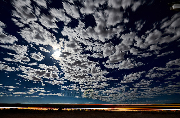 night shot of sky with sky and moon