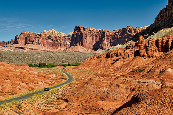 road thru Capitol Reef National Park