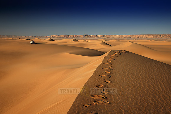 4x4 offroad car in desert landscape