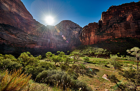 sunrise in Zion National Park