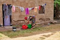 Local woman with laundry