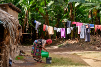 Local woman with laundry