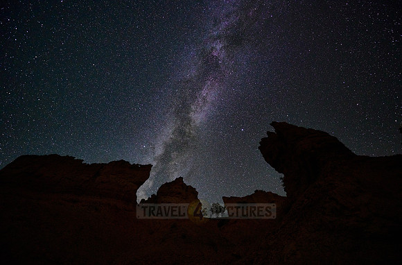 night shot in Bryce Canyon National Park with milky way,