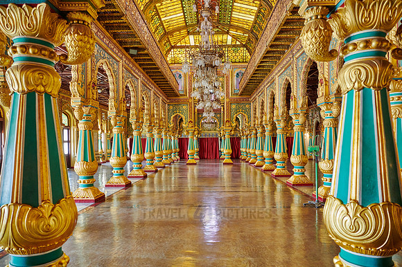 Private Durbar Hall in Mysore Palace