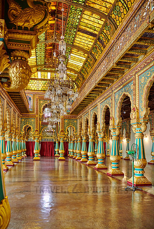 Private Durbar Hall in Mysore Palace