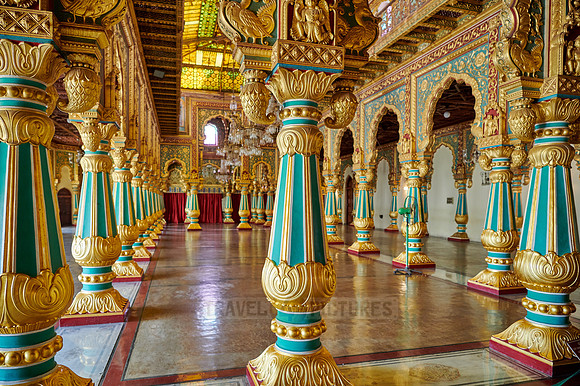 Private Durbar Hall in Mysore Palace