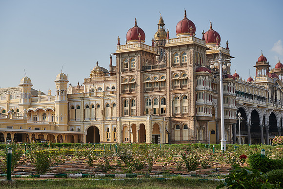 outside view of Mysore Palace