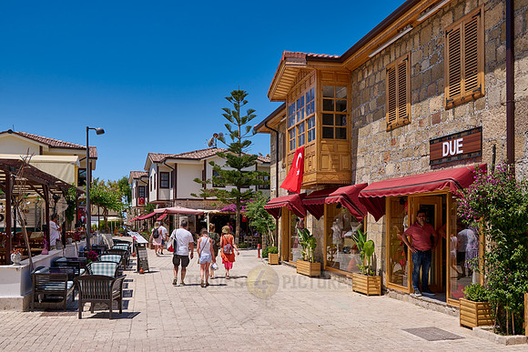 new refurbished Old town of Side