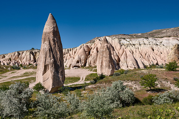 landscape of Rose Valley Goreme