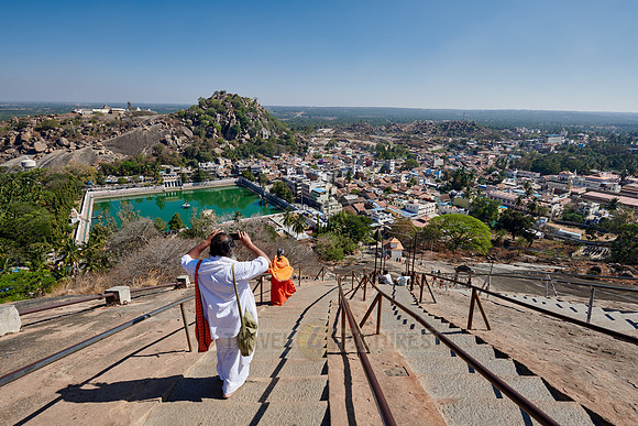 steep hill to Shravanabelagola Jain temple
