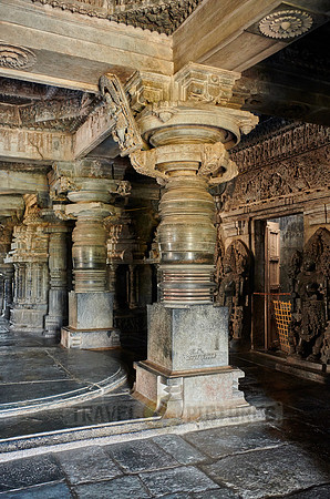 interior shot of Halebid Hoysaleswara Jain temple