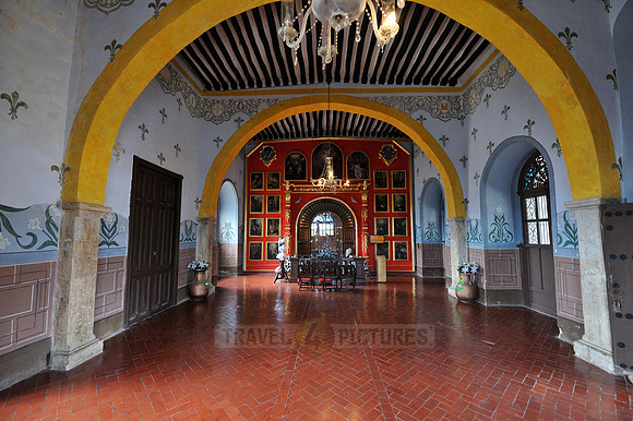 interior shot of Monastery San Antonio of Izamal