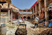 morbid leather tannery in Old Fez