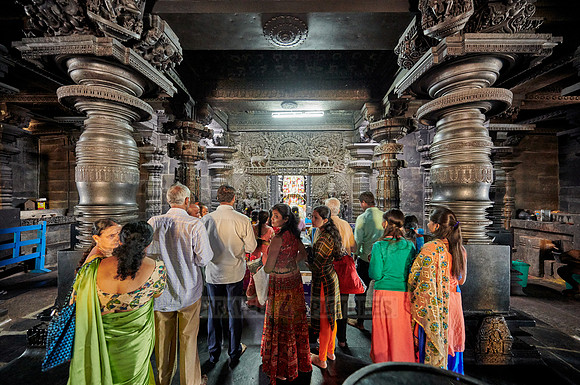 interior shot of Chennakesava temple