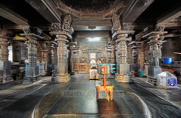interior shot of Chennakesava temple