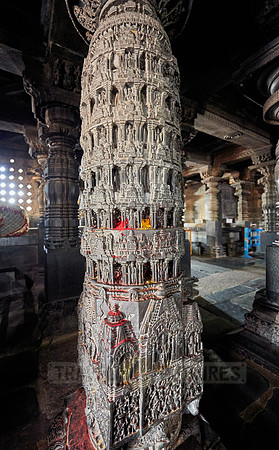 interior shot of Chennakesava temple