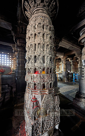 interior shot of Chennakesava temple