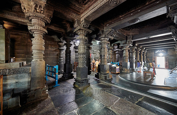 interior shot of Chennakesava temple