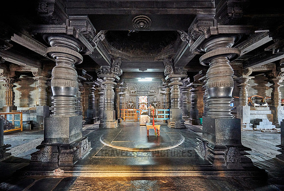 interior shot of Chennakesava temple