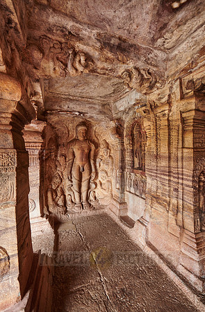 unbelievable stone carvings inside Badami caves