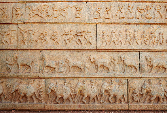 stone carvings on Hazara Rama temple