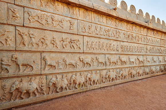 stone carvings on Hazara Rama temple