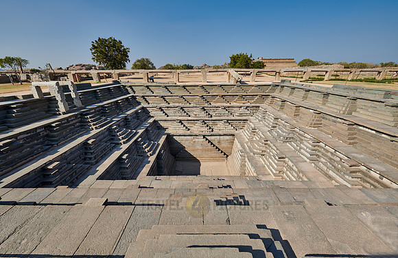 Stepped square water tank inside the Royal Enclosure