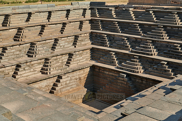 Stepped square water tank inside the Royal Enclosure