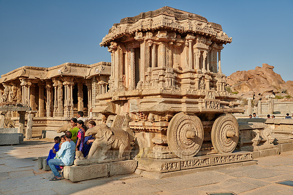 Garuda stone chariot in Vitthala temple