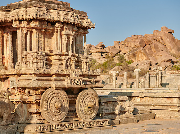 Garuda stone chariot in Vitthala temple