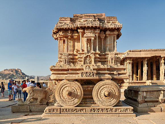Garuda stone chariot in Vitthala temple