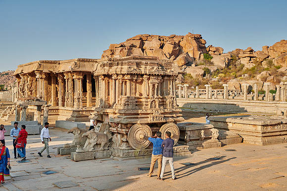 Garuda stone chariot in Vitthala temple