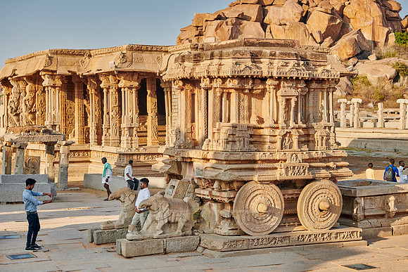 Garuda stone chariot in Vitthala temple