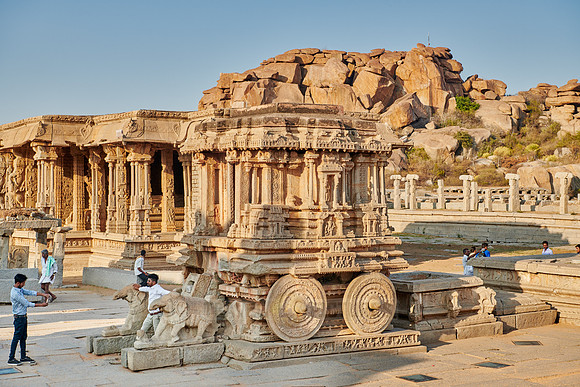 Garuda stone chariot in Vitthala temple