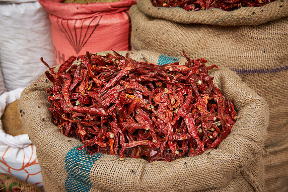 spices in street of Nawalgarh