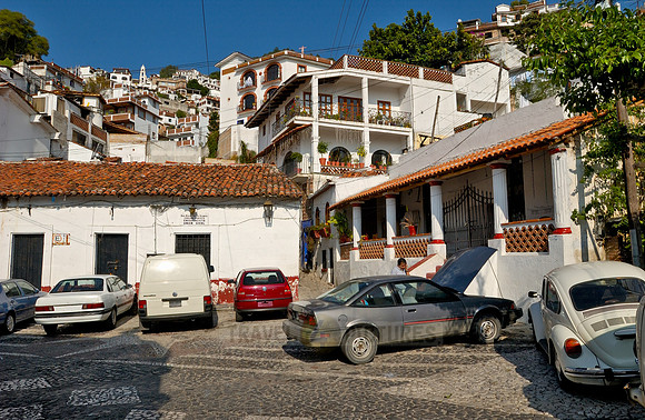 City view with typical buildings