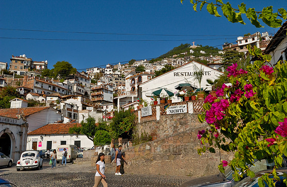 City view with typical buildings