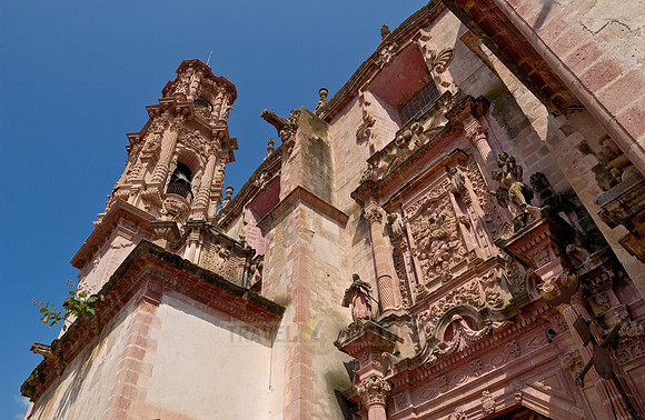 Exterior shot of the Church of San Sebastian y Santa Prisca