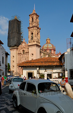 Exterior shot of the Church of San Sebastian y Santa Prisca