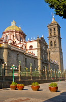 Exterior shot of Catedral de Puebla