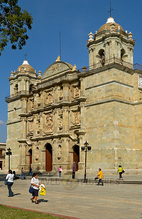 exterior shot of Catedral of Oaxaca
