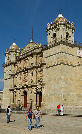 exterior shot of Catedral of Oaxaca