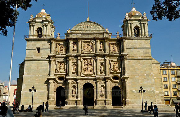 exterior shot of Catedral of Oaxaca