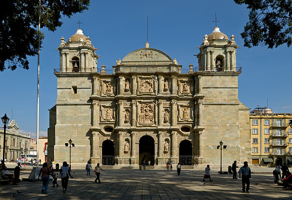 exterior shot of Catedral of Oaxaca