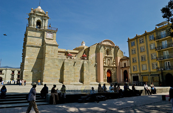exterior shot of Catedral of Oaxaca