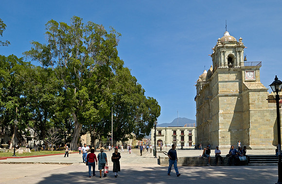 exterior shot of Catedral of Oaxaca