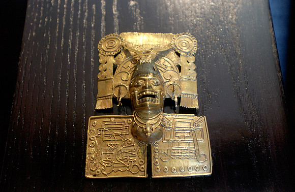 Breastplate representing the god of death, Mictlantecuhtli, from Tomb 7, Monte Alban
