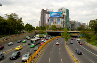 Road traffic on a main road